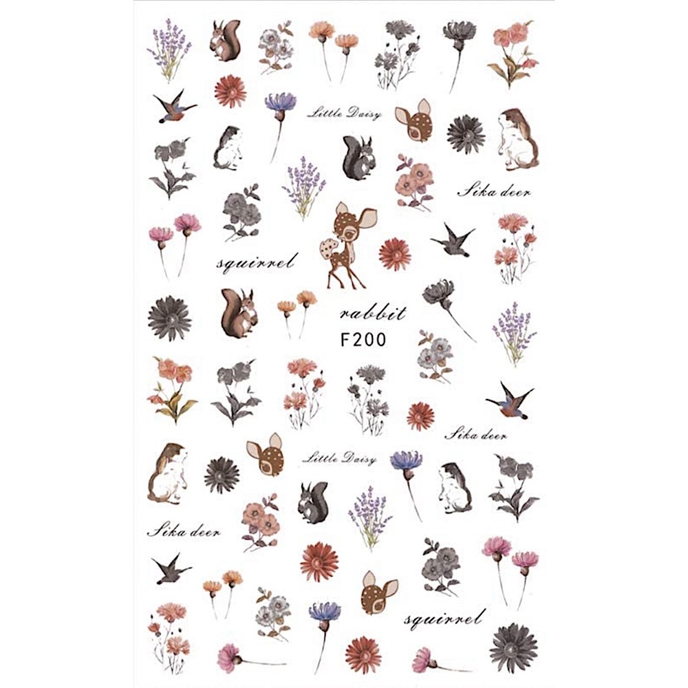💌 BO/GO$ Bambi Deer Nail Stickers